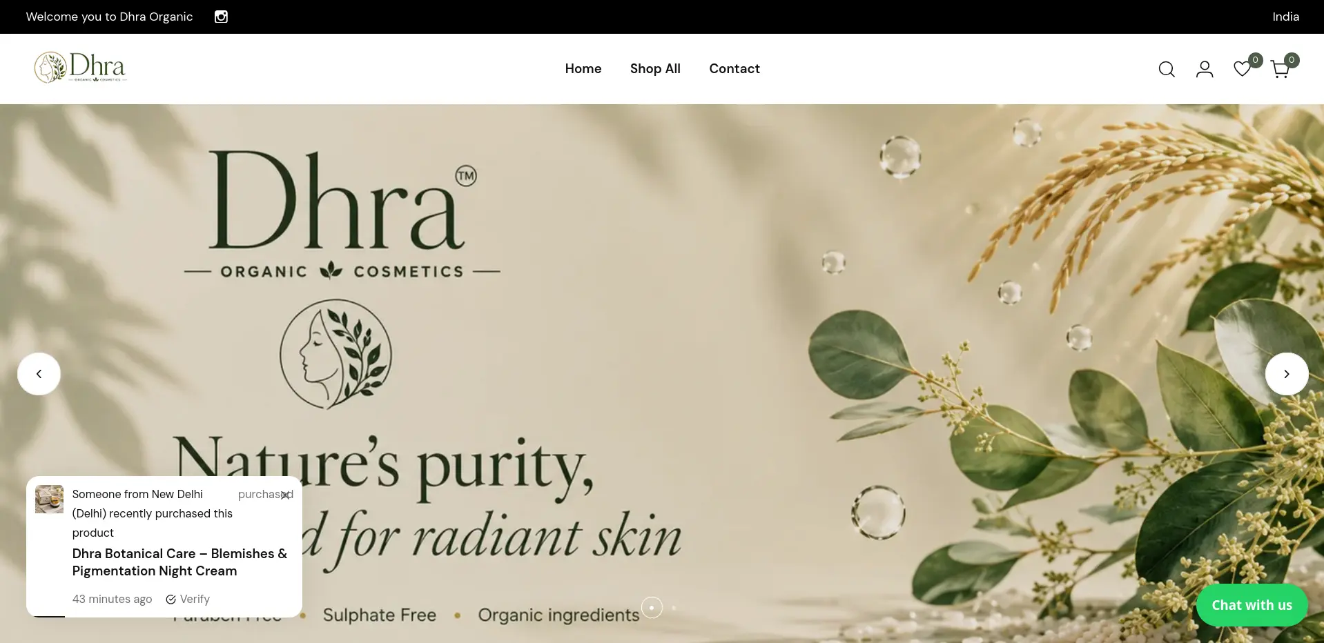 Dhra Organic Cosmetics